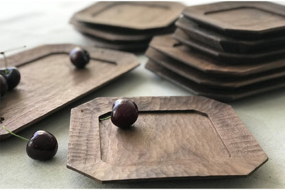 Gohobi Handcrafted Black Walnut Rectangular Serving Tray