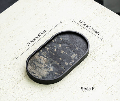 Gohobi Wabi-Sabi Stone Panel Tea Tray