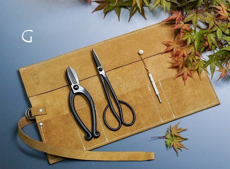 Gohobi Japanese Ikebana Florist Tool Kit – Flower Scissors, Water Injector & Tool Bag Set
