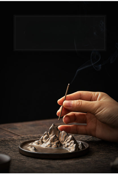Gohobi Vintage Golden Mountain Incense Holder