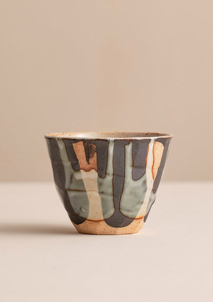 Gohobi Japanese Minoyaki Retro Coarse Pottery Teacup – Wabi Sabi Handmade Ceramic Master Cup | Made in Japan