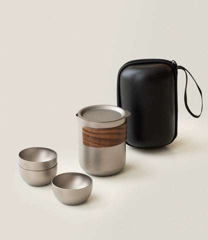 Gohobi Pure Titanium Portable Travel Tea Set
