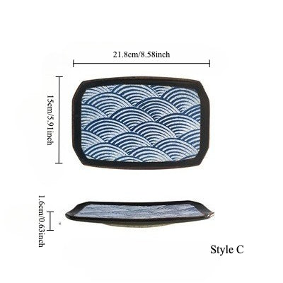 Gohobi Wave Pattern Rectangular Plate