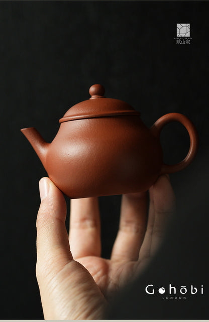 [賦山敘 x Gohobi] Gohobi Yixing Zhu Clay Teapot – Handmade Zisha Gongfu Tea Pot Original Ore