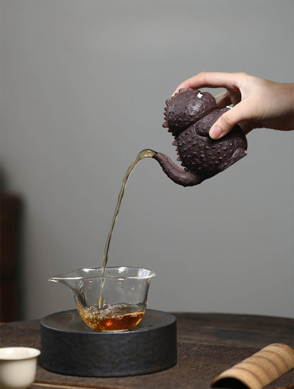 Gohobi Yixing Raw Ore Purple Sand Hand-Held Teapot