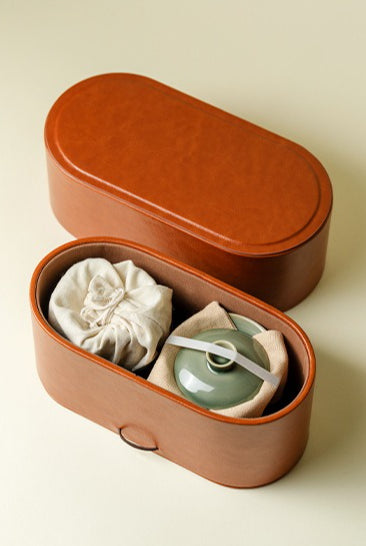 Gohobi Yue Kiln Celadon Gaiwan Travel Tea Set