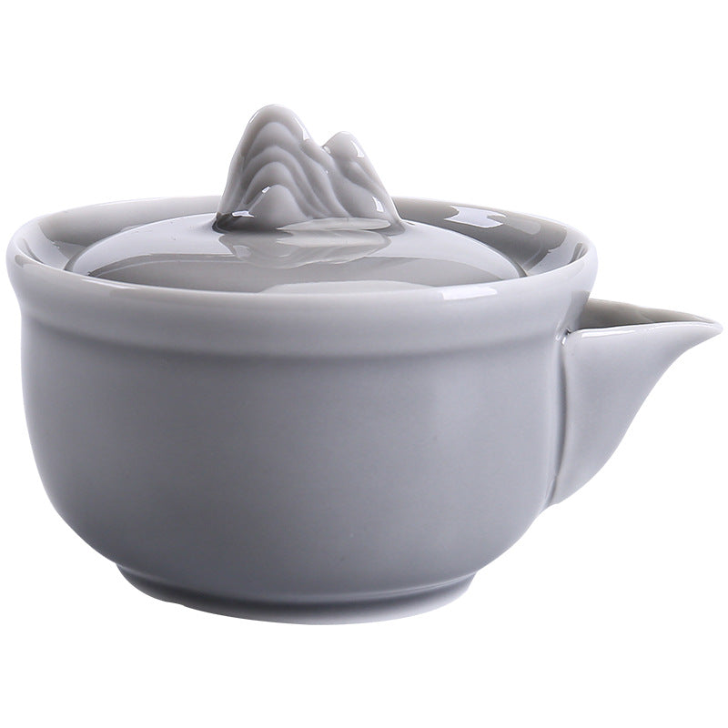 Gohobi Ice Gray Glaze Hand Teapot
