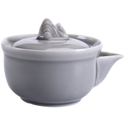 Gohobi Ice Gray Glaze Hand Teapot