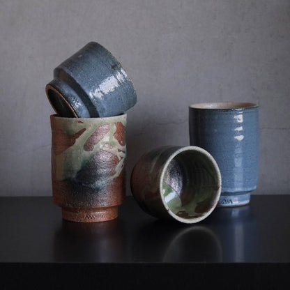 Asemi Co. Tea & Coffee Cups - Shigaraki - yaki Blue [Made in Japan]