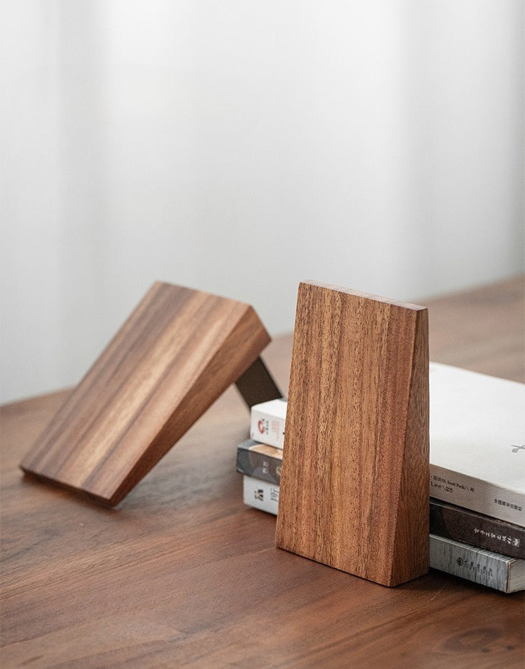 Gohobi Wooden Slanted Bookend