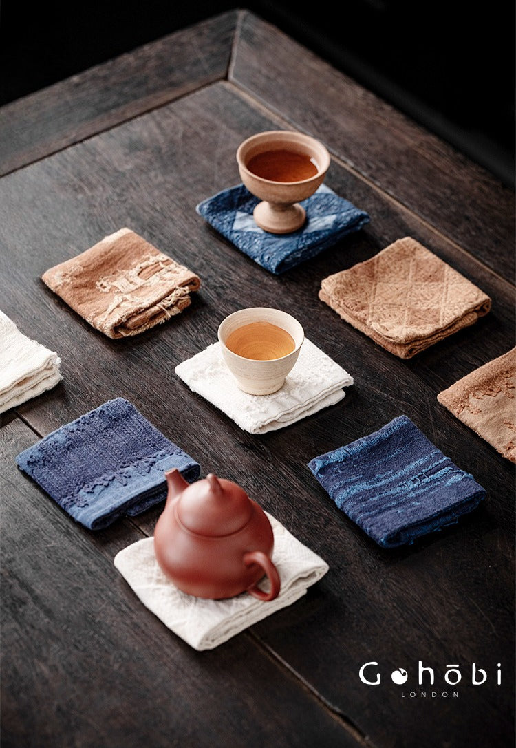 Gohobi Cotton Tea Towel – Thick Absorbent Teapot Cloth and Heat Insulation Tea Coaster