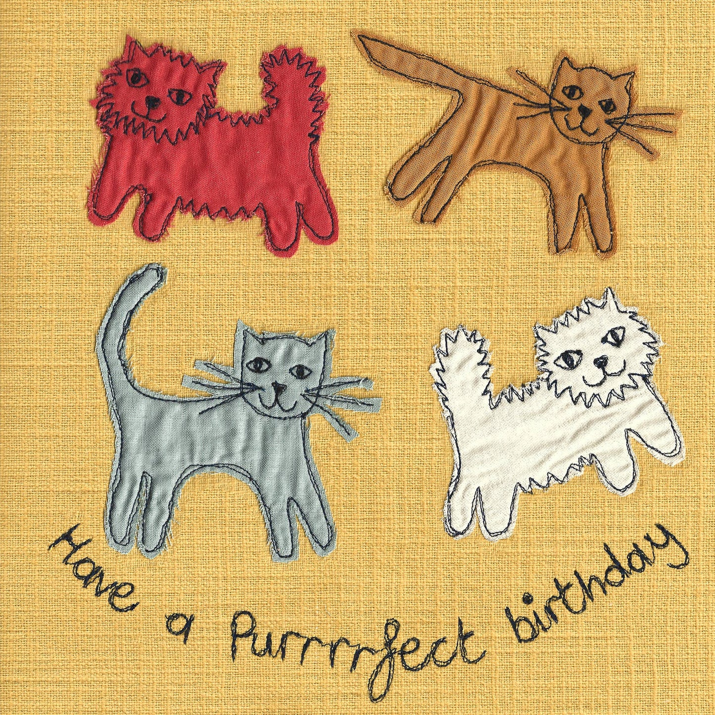 Gohobi x Poppy Treffry Purrrrfect Birthday Card [Made in the UK]