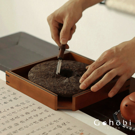 Gohobi Bamboo Pu’er Tea Tray – Multi-Layer Drawer Style Gongfu Tea Tray