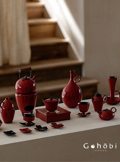 Gohobi Japanese Red Beam Teapot – Alcohol Lamp Style Tea Brewer