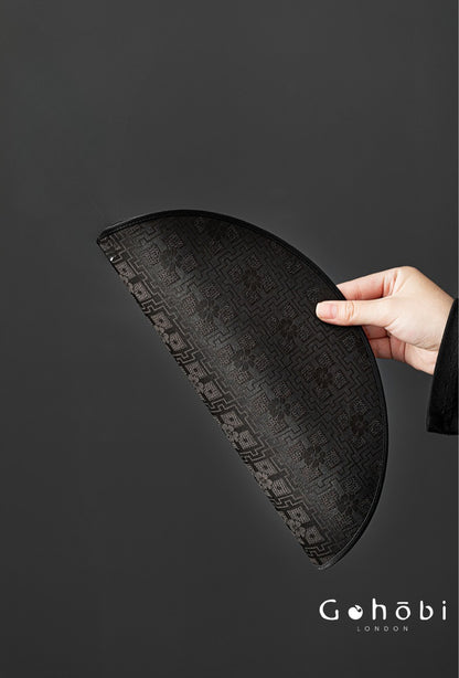 Gohobi Xiangyun Silk Tea Pad – Round Waterproof Tea Pot Placemat for Gongfu Tea Set