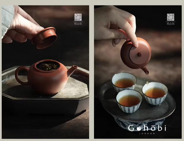 [賦山敘 x Gohobi] Gohobi Yixing Zhu Clay Teapot – Handmade Zisha Gongfu Tea Pot Original Ore