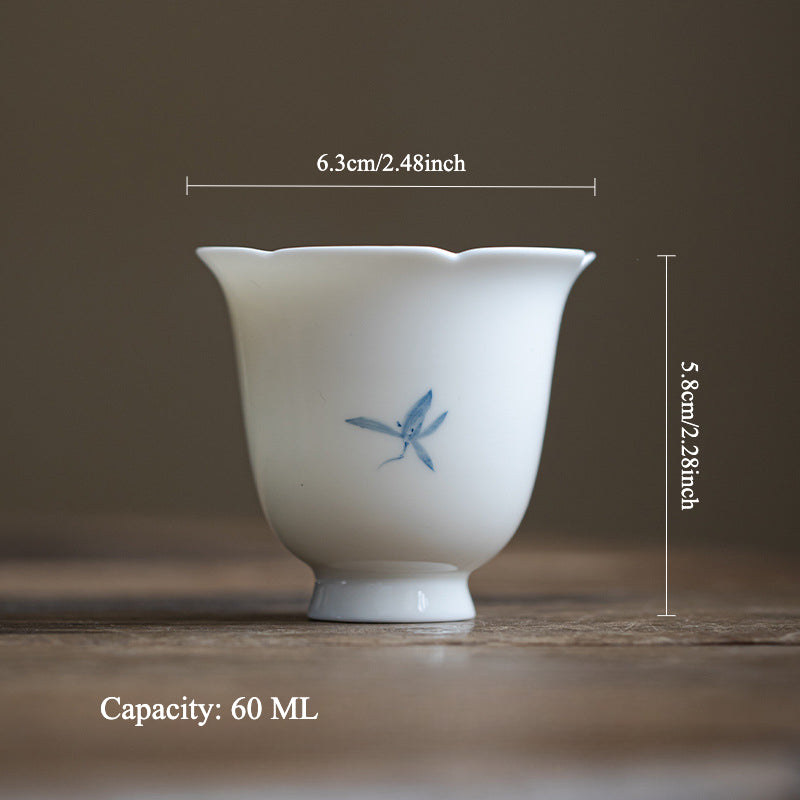 Gohobi Hand-Painted Orchid Aroma Cup