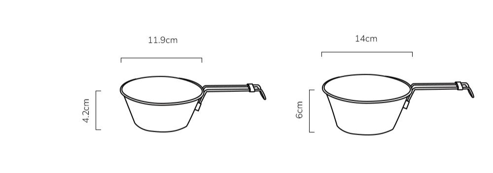 Gohobi Foldable Stainless Steel Camping Bowl