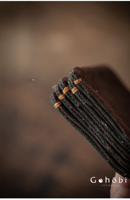 Gohobi Zen Style Tea Coaster – Hand-Sewn Tie-Dye Cloth Heat Insulation Cup Coaster