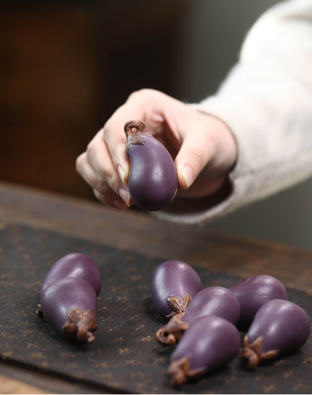 Gohobi Yixing Purple Sand Eggplant Tea Pet