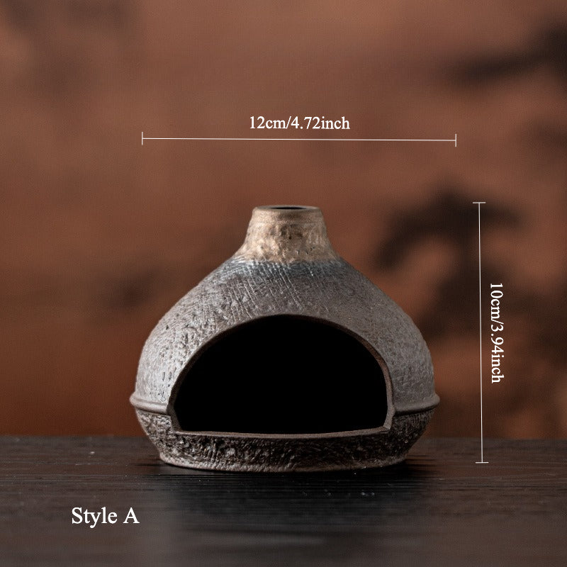 Gohobi Golden Mountain Ceramic Aromatherapy Fireplace Burner