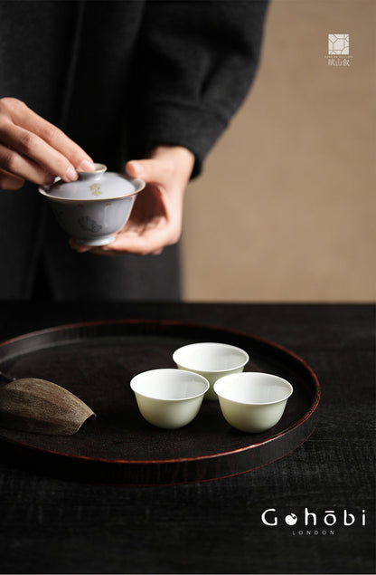 [賦山敘 x Gohobi] Gohobi 60ml Gongfu Tea Cup – Ceramic Tea Tasting Guest Cup for Kung Fu Tea Set