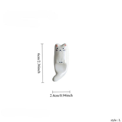 Gohobi Ceramic Cat & Dog Chopstick Rest