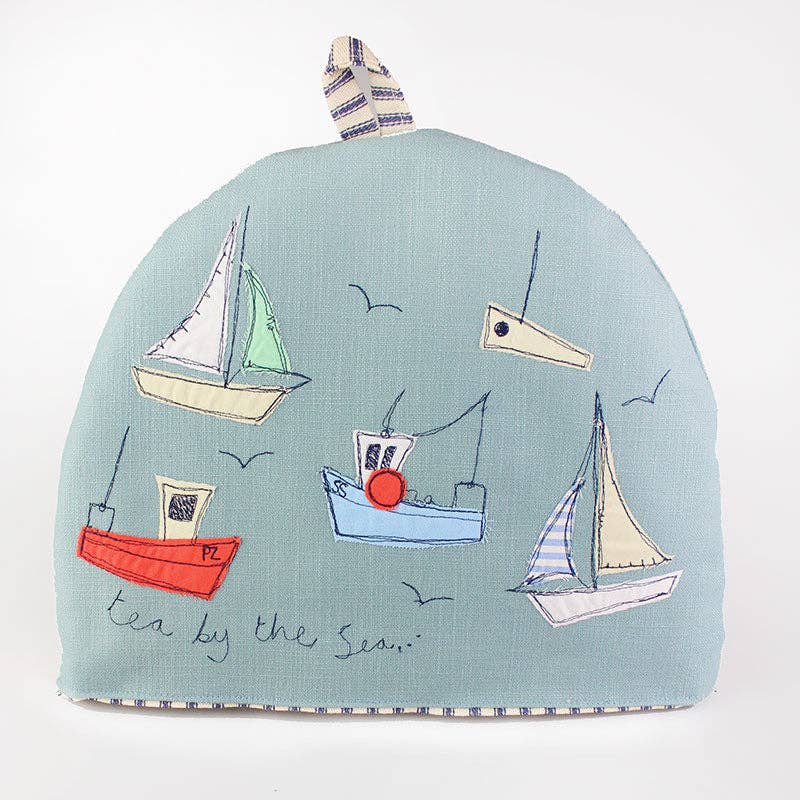 Poppy Treffry Boats Tea Pot Cosy [Made in the UK]