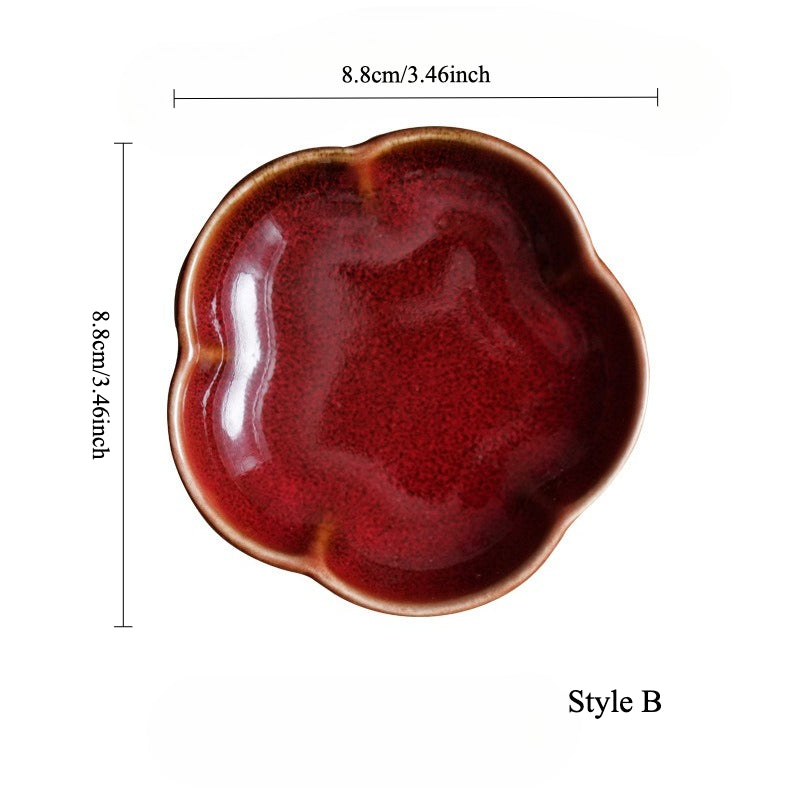 Gohobi Kiln-Change Glazed Sauce Dish
