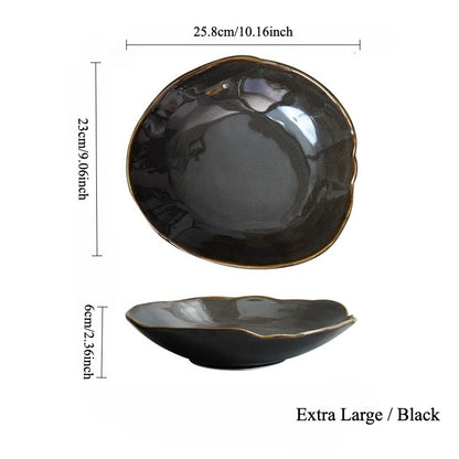 Gohobi Vintage Kiln-Change Irregular Plate