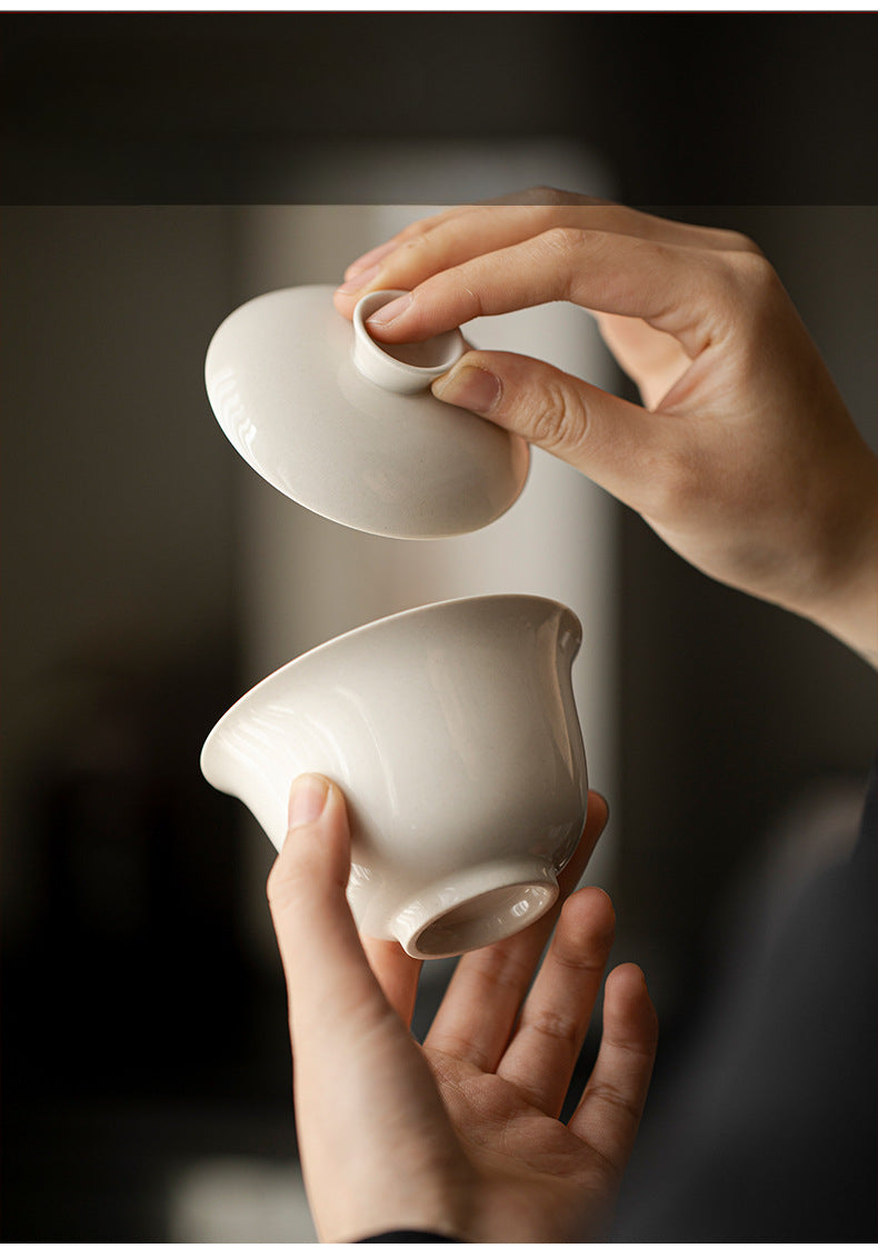 Gohobi Grass Wood Ash Glaze Large Gaiwan