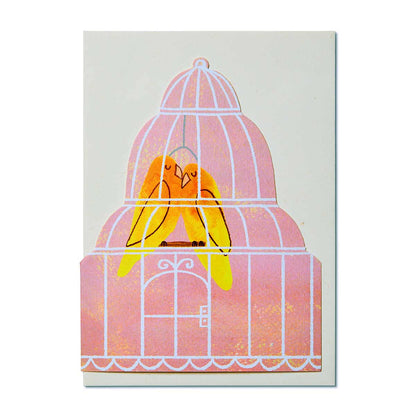 Mortlake Papers Lovebirds Card | Anniversary Card | Valentine's Day Card [Made in the UK]