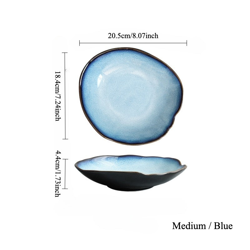 Gohobi Vintage Kiln-Change Irregular Plate