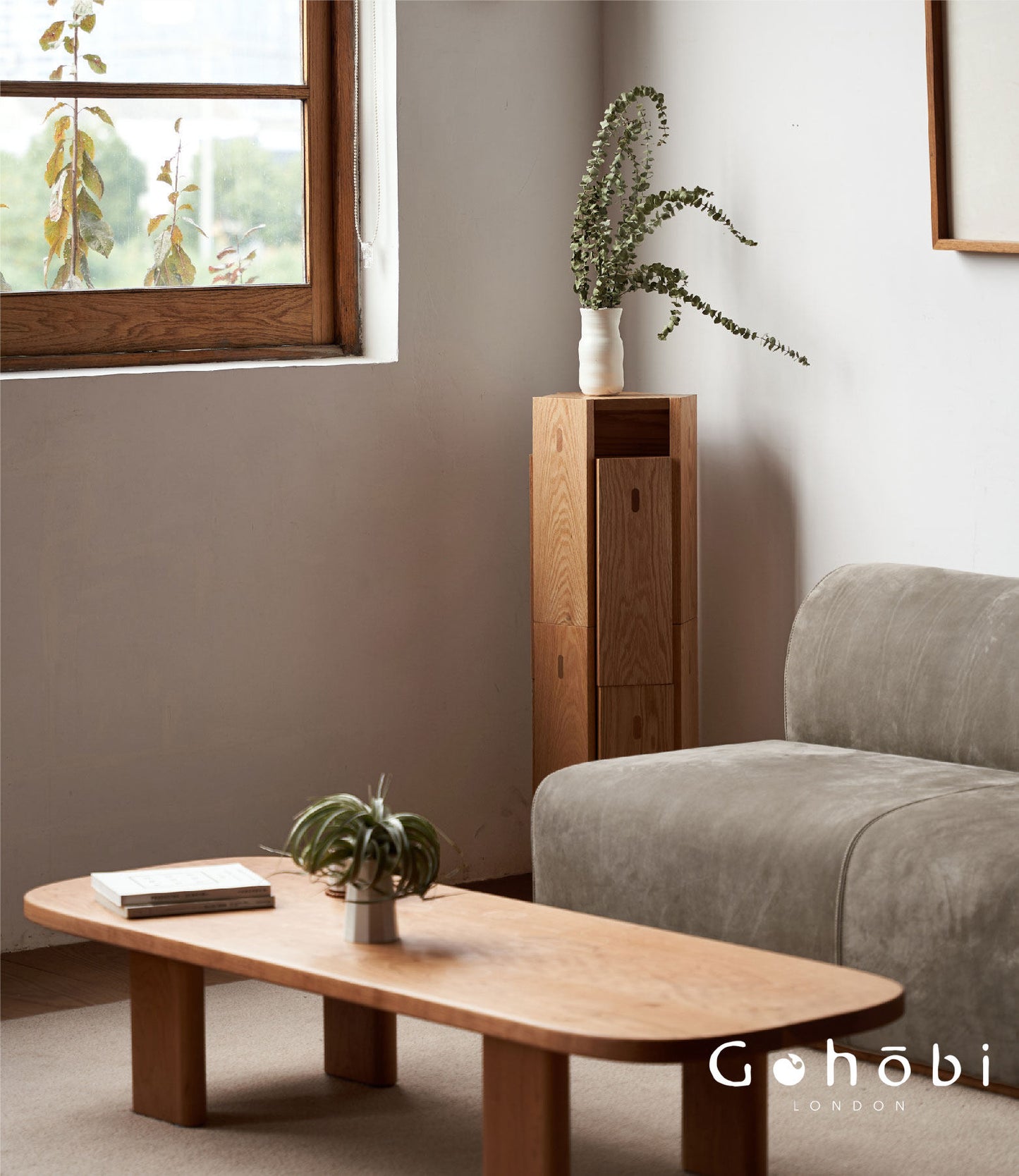 Gohobi Handmade Solid Wood Square Stool – Stackable Wooden Dining Stool Makeup Chair | FSC Certified Furniture, household makeup stool, Chinese square stool can be stacked dining table stool