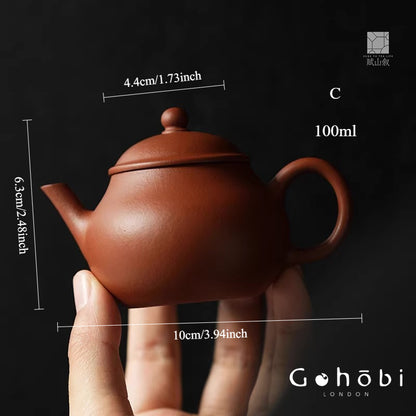 [賦山敘 x Gohobi] Gohobi Yixing Zhu Clay Teapot – Handmade Zisha Gongfu Tea Pot Original Ore