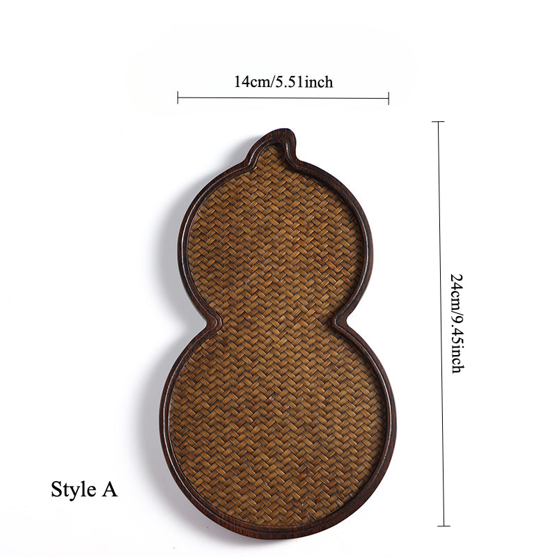 Gohobi Bamboo Mat Surface Tea Tray