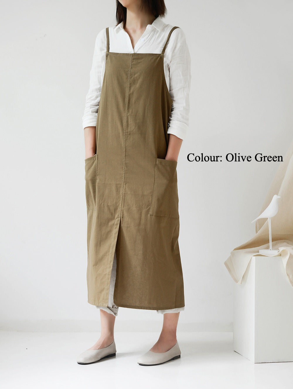 Gohobi Korean Cotton-Linen Adjustable Apron