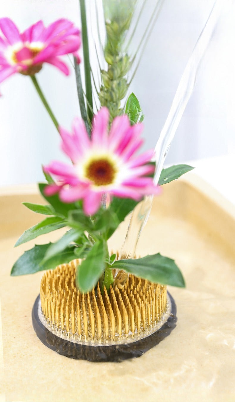 Gohobi Ikebana Kenzan Stainless Steel Flower Stand Flower Holder