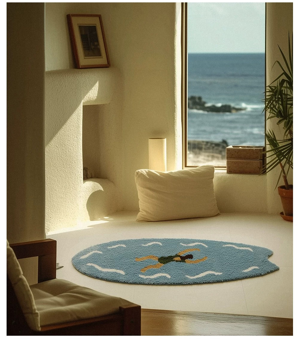 Gohobi Dopamine Tufted Surfboard Bedside Rug