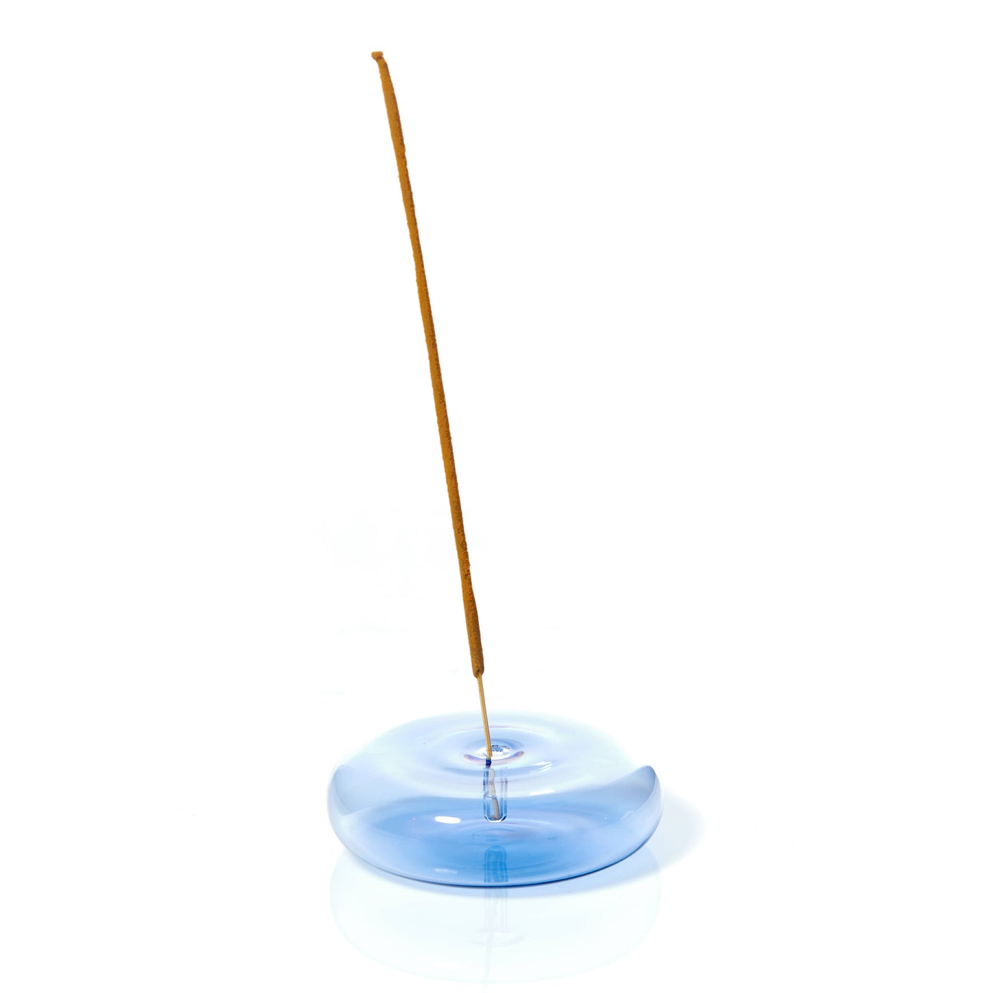 MÆGEN Dimple - Hand Blown Glass Incense Holder Blue