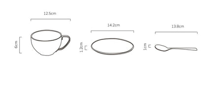 Gohobi Matte Double-Wall Stainless Steel Coffee Cup Set