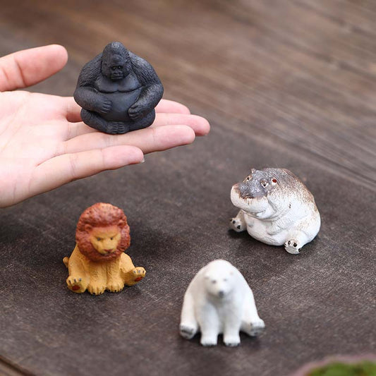 Gohobi Handmade Ceramic YiXing Clay Animals Ornament Tea pet