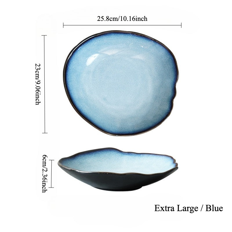 Gohobi Vintage Kiln-Change Irregular Plate