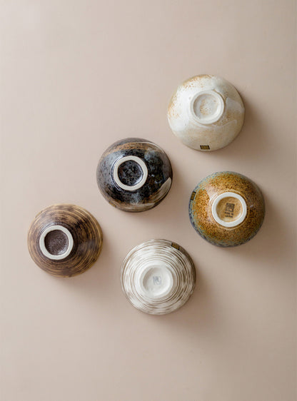 Bol à riz en céramique rétro importé du Japon, bol à chapeau Minoya Shino, vaisselle de ménage japonaise