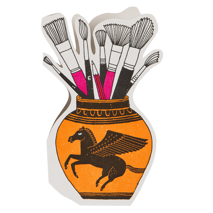 Gohobi x Archivist Gallery The Artists Pot | Letterpress Cards | Cut-out Cards [Made in the UK]