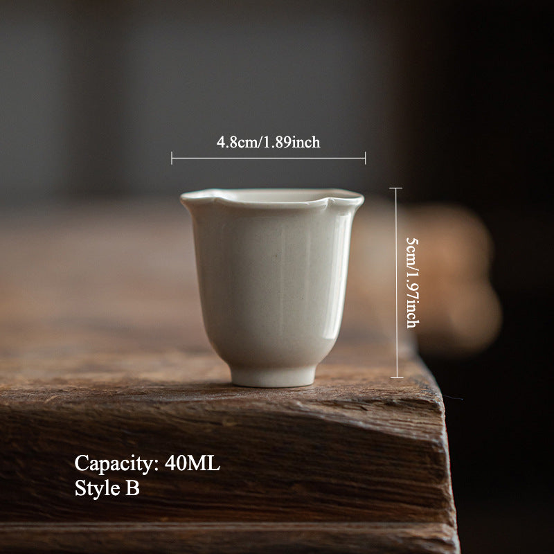 Gohobi Japanese Grass Ash Glaze Handmade Master Cup