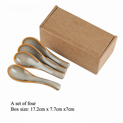 Gohobi Japanese-Style Kiln-Change Ceramic Spoon