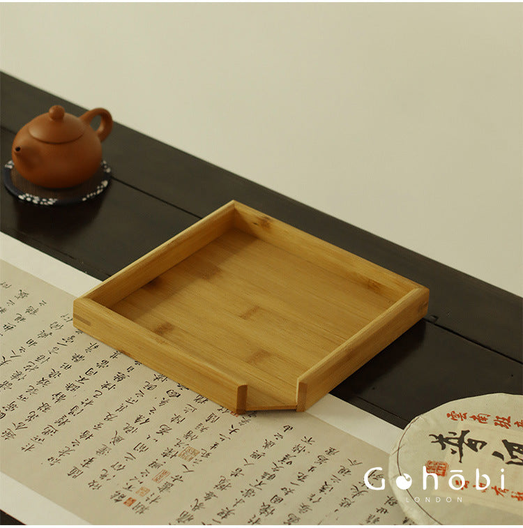 Gohobi Bamboo Pu’er Tea Tray – Multi-Layer Drawer Style Gongfu Tea Tray