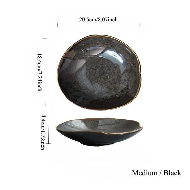 Gohobi Vintage Kiln-Change Irregular Plate