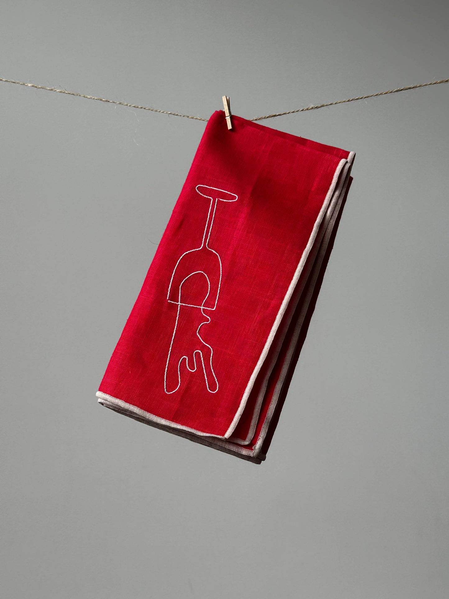 Gohobi x MÆGEN Linen Blend Napkins - Wine (Set of 2)